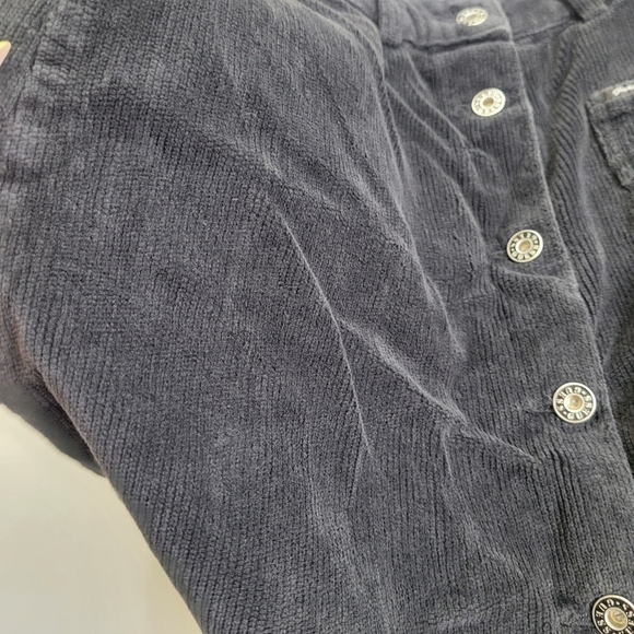 Vintage Guess Jeans Y2K Mini Corduroy Button Front Skirt - Picture 2 of 10